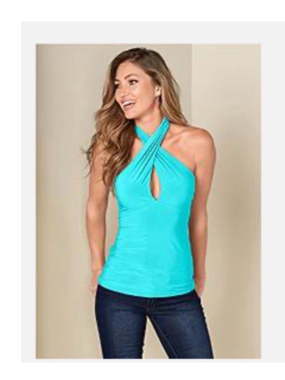 Venus Twist neck halter top